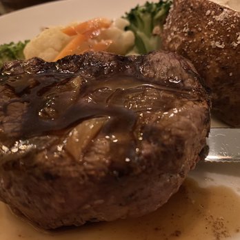 The Stone Cellar - Filet Mignon with baked potato & roasted shallot red wine sauce - Seafood Near Me - Altoona, Pennsylvania The Stone Cellar - Filet Mignon with baked potato & roasted shallot red wine sauce - Seafood Near Me - Altoona, Pennsylvania