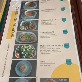 Cafe Sabah - Soup, salad & side menu! - Mediterranean Near Me - Renton, Washington Cafe Sabah - Soup, salad & side menu! - Mediterranean Near Me - Renton, Washington