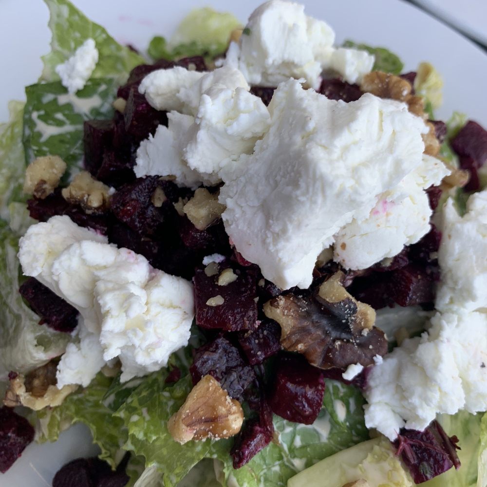 Oren's Hummus - Beet & Goat Cheese Salad - Mediterranean Near Me - Mountain View, California Oren's Hummus - Beet & Goat Cheese Salad - Mediterranean Near Me - Mountain View, California