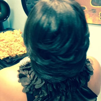 Hair By Kena Anthony - This is a layered & feathered style.  Great job K! - Hair Stylists Near Me