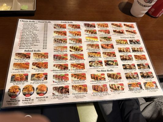 Menu photo 2 Harutaka Sushi Dallas, TX Menu photo 2 Harutaka Sushi Dallas, TX