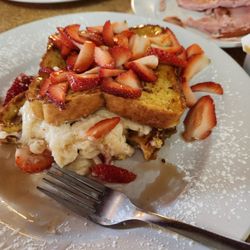 Superior Restaurant - Stuffed French Toast with "Fresh" strawberries.