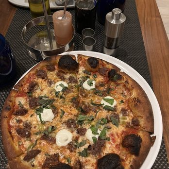 Plateia - Skip the impossible sausage pizza, the scallions totally throw off the flavors - Mediterranean Near Me - Los Angeles, California Plateia - Skip the impossible sausage pizza, the scallions totally throw off the flavors - Mediterranean Near Me - Los Angeles, California