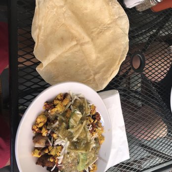 Mama Kat's - Vegan breakfast skillet with flour tortilla. Yes, get the flour tortilla! - American Near Me - San Marcos, California Mama Kat's - Vegan breakfast skillet with flour tortilla. Yes, get the flour tortilla! - American Near Me - San Marcos, California