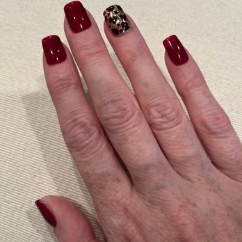 Venice Nail Studio - Red with leopard print - Nail Salons Near Me - Citrus Heights, California Venice Nail Studio - Red with leopard print - Nail Salons Near Me - Citrus Heights, California