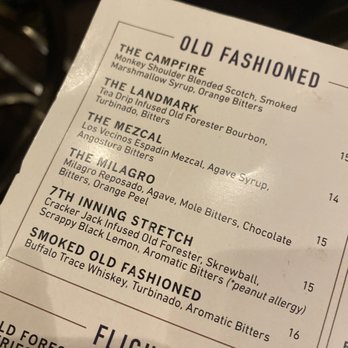 Roanoke - Old Fashioned Menu - Cocktail Bars Near Me - Chicago, Illinois