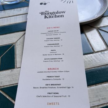 The Bungalow Kitchen - Kid's menu - New American Near Me - Tiburon, California The Bungalow Kitchen - Kid's menu - New American Near Me - Tiburon, California