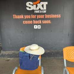 Sixt - Car return area.
