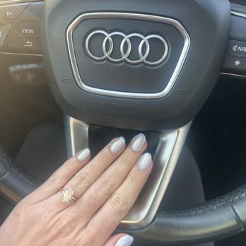 Nails Done - Baby blue gel with unicorn chrome! - Nail Salons Near Me - Encinitas, California Nails Done - Baby blue gel with unicorn chrome! - Nail Salons Near Me - Encinitas, California