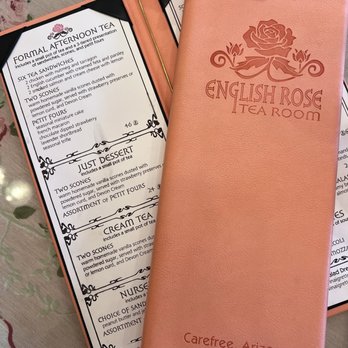English Rose Tea Room - Menu - British Near Me - Carefree, Arizona