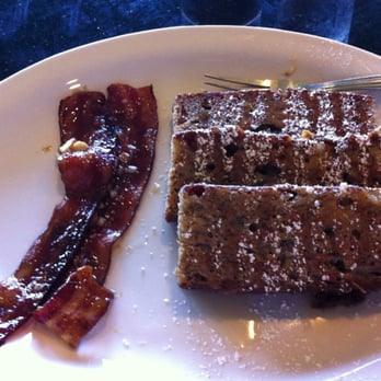Slappy Cakes - Banana nut French toast and bacon with a macadamia nut glaze. - Breakfast & Brunch Near Me - Lahaina, Hawaii Slappy Cakes - Banana nut French toast and bacon with a macadamia nut glaze. - Breakfast & Brunch Near Me - Lahaina, Hawaii