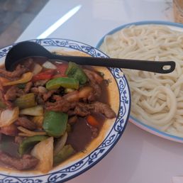 Noodles, hand made. Noodles, hand made.