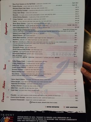 Menu photo 5 Trident Grill Tucson, AZ Menu photo 5 Trident Grill Tucson, AZ