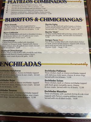 Menu photo 3 Perico's Mexican Restaurant Paris, KY Menu photo 3 Perico's Mexican Restaurant Paris, KY