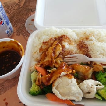 China 1 - L30 lunch special from the healthy menu. Really good! Steamed chicken with broccoli and garlic sauce with can of soda for $5! - Chinese Near Me - Riverview, Florida China 1 - L30 lunch special from the healthy menu. Really good! Steamed chicken with broccoli and garlic sauce with can of soda for $5! - Chinese Near Me - Riverview, Florida