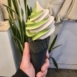 Whisk Matcha - Matcha/Rose Milk Tea Soft Serve