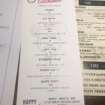 Loft18 - Cocktail menu - Sports Bars Near Me - Metairie, Louisiana Loft18 - Cocktail menu - Sports Bars Near Me - Metairie, Louisiana