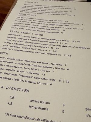 Menu photo 8 Flour and Wood Baltimore, MD