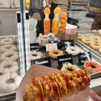 Mochinut - Bellevue - Gamsung Potato with Whole Mozzarella Cheese half half - Donuts Near Me - Bellevue, Washington
