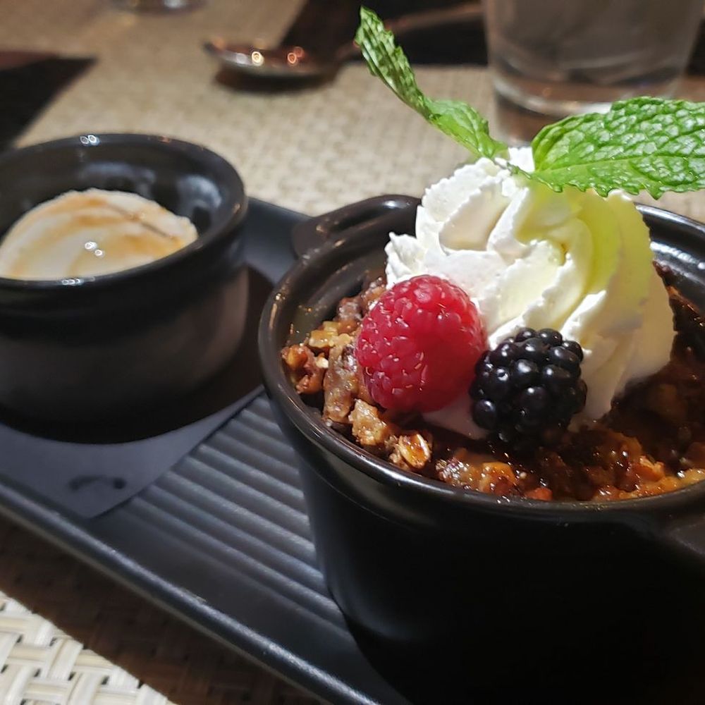 Cabernet Grill - Butterscotch bread pudding - Seafood Near Me - Fredericksburg, Texas