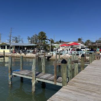 Tide Tables - View from dock toward the restaurant - Seafood Near Me - Cortez, Florida