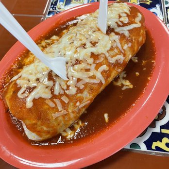 Los Pericos - Wet Super Wet Burrito with Carne Asada - Mexican Near Me - Hayward, California