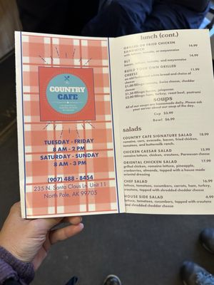 Menu photo 7 Country Cafe North Pole, AK Menu photo 7 Country Cafe North Pole, AK