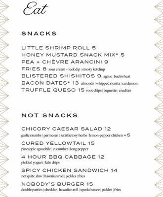 Menu photo 8 Nobody Told Me New York, NY