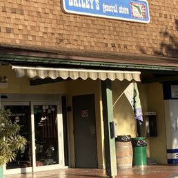 the entrance to bailey's general store