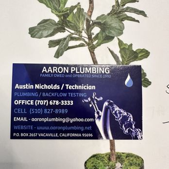 Aaron Plumbing - The information for contacting Aaron Plumbing. - Plumbing Near Me - Vacaville, California Aaron Plumbing - The information for contacting Aaron Plumbing. - Plumbing Near Me - Vacaville, California
