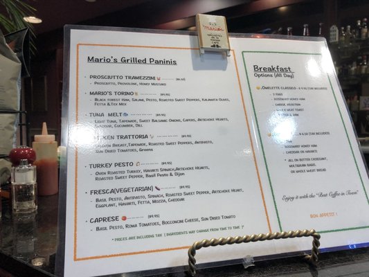 Menu photo 5 Mario's Coffee Express Vancouver, BC Menu photo 5 Mario's Coffee Express Vancouver, BC