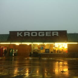 the front of a kroger store the front of a kroger store
