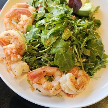 Motorino Enoteca - a plate of shrimp and salad - Italian Near Me - Woodbridge, Ontario