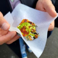 Pleasanton Farmers' Market - Flatbread samples