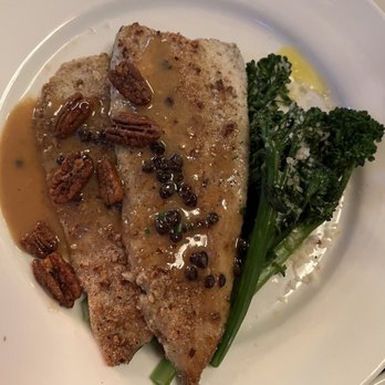 Mike's American - Pecan Crusted Trout - American Near Me - Springfield, Virginia Mike's American - Pecan Crusted Trout - American Near Me - Springfield, Virginia