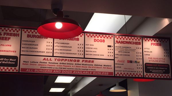 Menu photo 6 Five Guys Vancouver, BC Menu photo 6 Five Guys Vancouver, BC