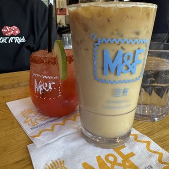 Makers & Finders - Watermelon cucumber margarita (left) and Lavender Latte (right) - Coffee & Tea Near Me - Las Vegas, Nevada