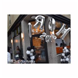 Fulton Paper & Party Supplies - Prom big sliver balloons price $ 14.95 each . The number's from party city for $1.99 each