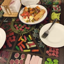 Candy glass tables was fun