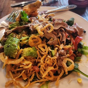 Longhorn Grill and Saloon - Chuckwagon salad, after I mixed it all together. - Steakhouses Near Me - Amado, Arizona Longhorn Grill and Saloon - Chuckwagon salad, after I mixed it all together. - Steakhouses Near Me - Amado, Arizona