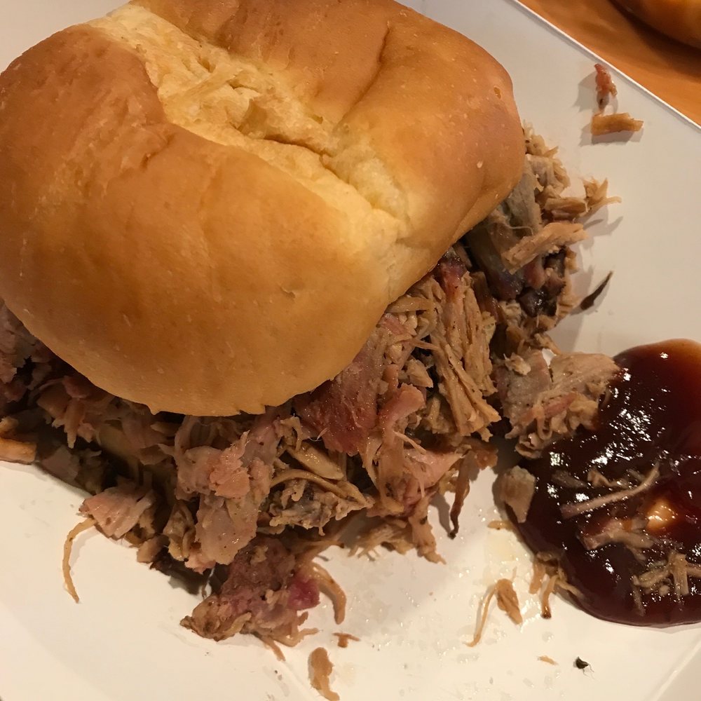 Hickory Hillz BBQ - a pulled pork sandwich - Barbeque Near Me - Edinburgh, Indiana