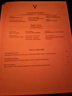 Menu photo 3 The Rendition Room Los Angeles, CA
