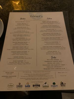 Menu photo 3 Edward's Rosemary Beach, FL Menu photo 3 Edward's Rosemary Beach, FL