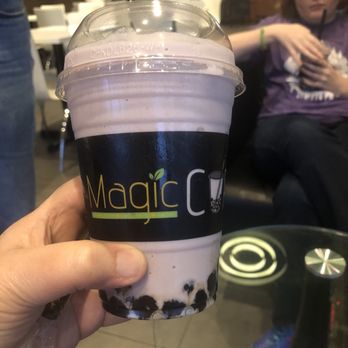 Magic Cup - The taro coconut with traditional black boba - Coffee & Tea Near Me - Richardson, Texas Magic Cup - The taro coconut with traditional black boba - Coffee & Tea Near Me - Richardson, Texas