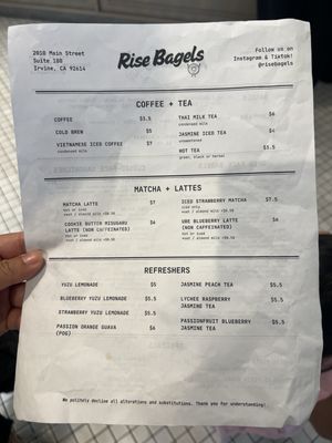 Menu photo 2 Rise Bagels Irvine, CA Menu photo 2 Rise Bagels Irvine, CA
