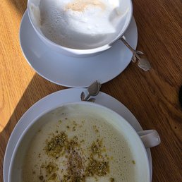 Pistachio latte oh my goodness you need to get this.