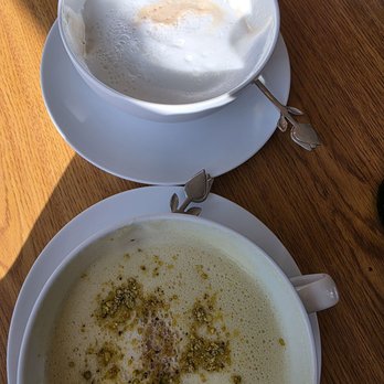 Cafe De Vienna - Pistachio latte oh my goodness you need to get this. - Coffee & Tea Near Me - Vienna, Virginia