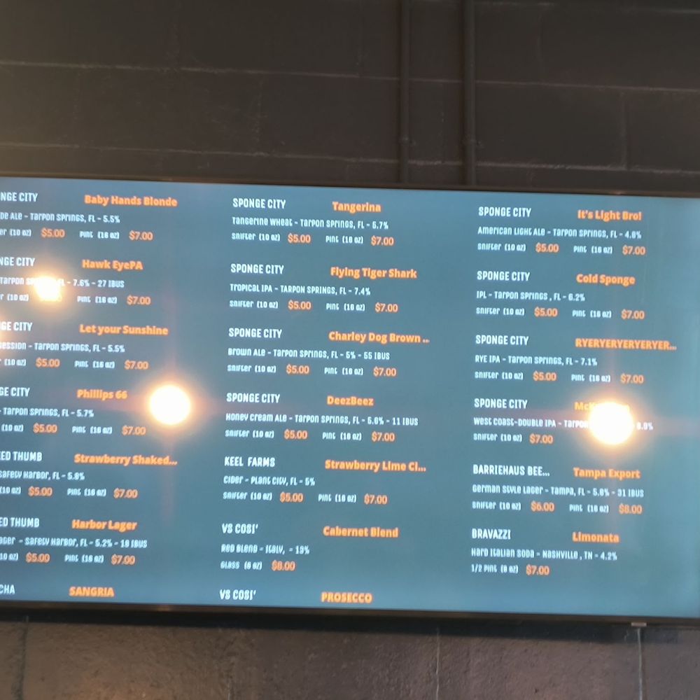 Sponge City Brewing - Brewpubs Near Me - Tarpon Springs, Florida