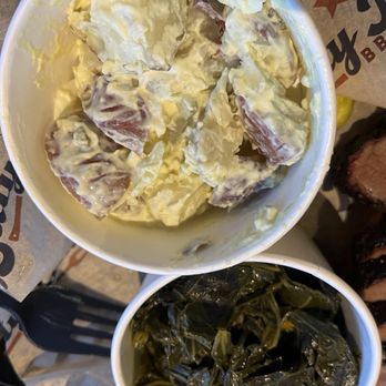 Billy Jacks BBQ - Potato salad and collard greens - Barbeque Near Me - Jacksonville, Florida