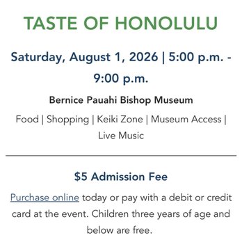 Taste Of Honolulu - Festivals Near Me - Honolulu, Hawaii